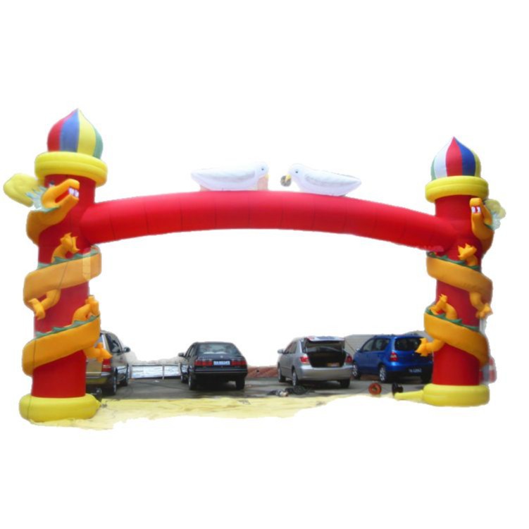 Guangzhou personalizado modelo inflable fábrica arco inflable boda celebración arco modelo inflable arco de dibujos animados modelo inflable