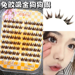 萌睫尚品免胶吸金犬系狗狗眼假睫毛妈生自然仿真分段式漫画眼睫毛