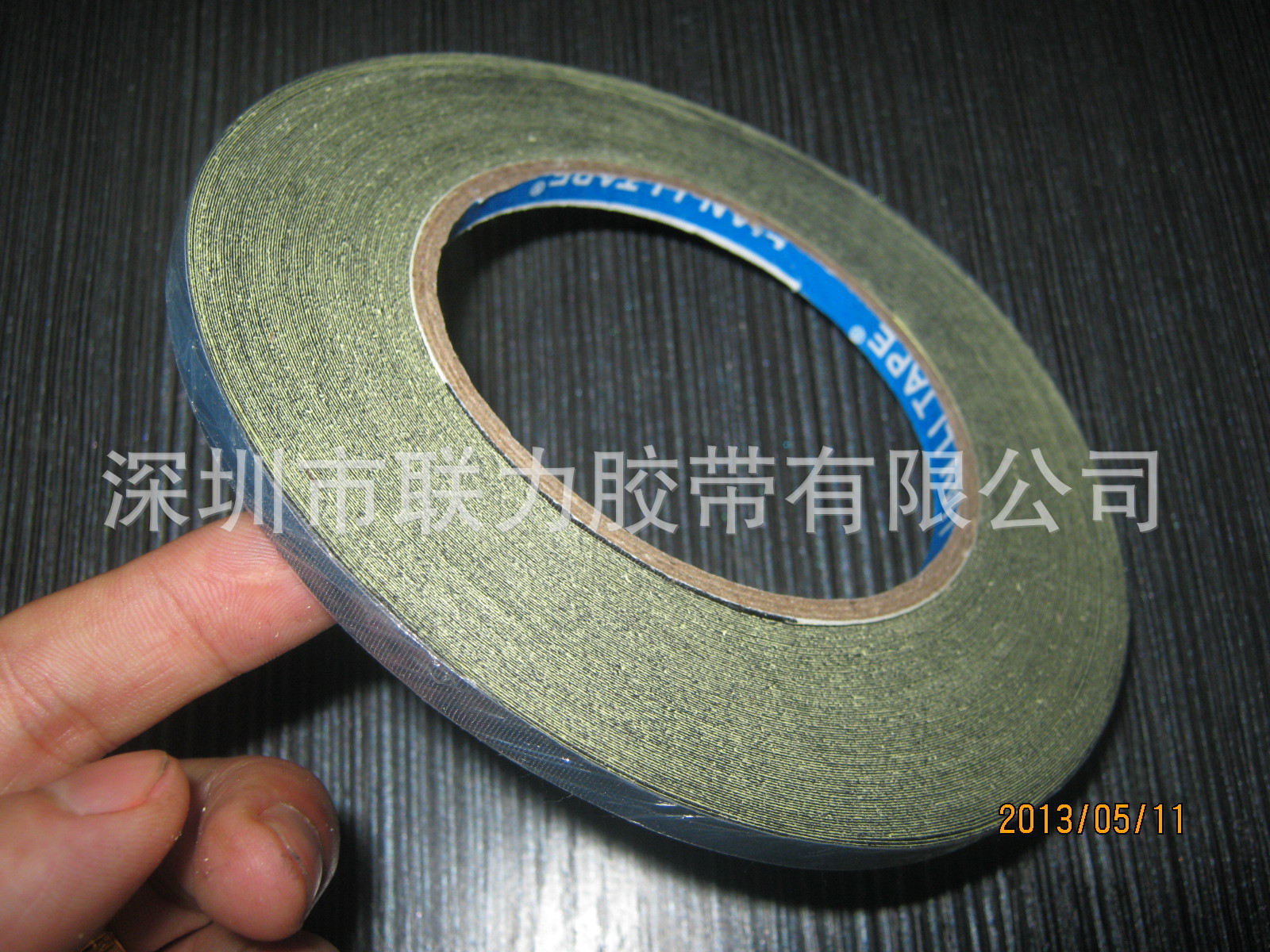 联力韩国进口醋酸布胶带 高温胶布 强力黑色醋酸布0.6CM*30M