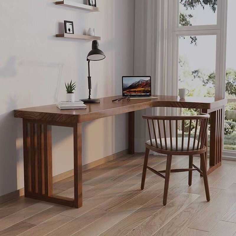 Solid Wood Desk Corner Desktop Computer Table for Home Bedroom, Simple L-Shaped Table Against the Wall, Corner Study and Office Desk Solid Wood Desk Corner Desktop Computer Table for Home Bedroom, Simple L-Shaped Table Against the Wall, Corner Study and Office Desk