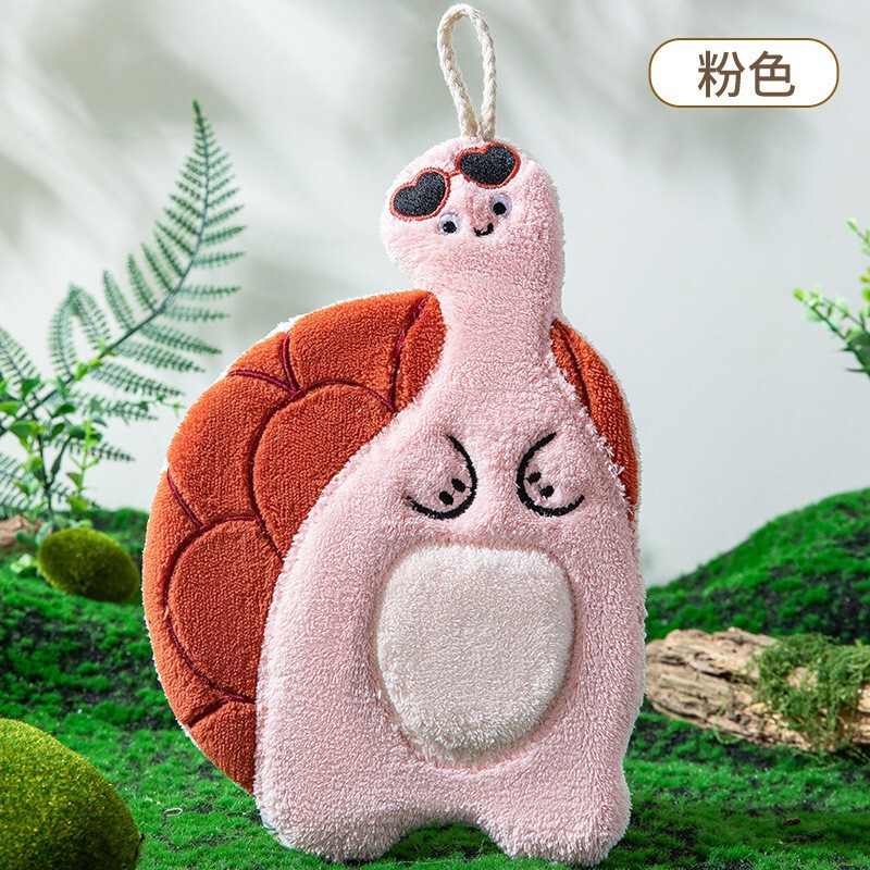 アニメの新しい台所でタオルを拭くのがかわいい浴室の家庭用吸水タオルを厚くして、毛を落とさない雑巾代発|undefined