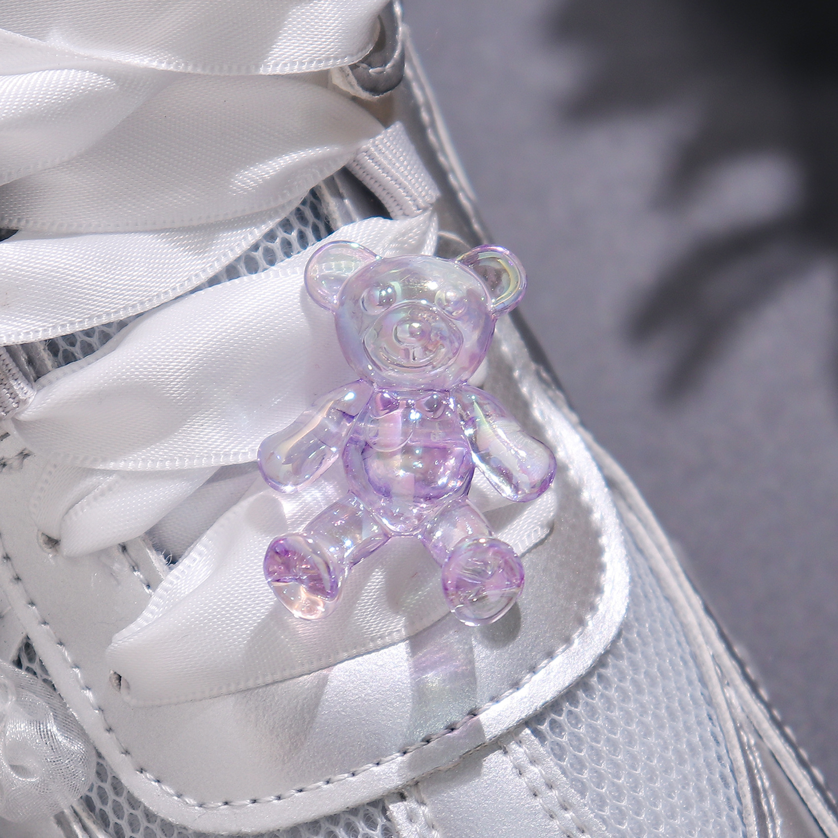 Coreano oso de cristal flor accesorios superiores zapatos de alto nivel de flores de formación zapatos DIY botones superiores