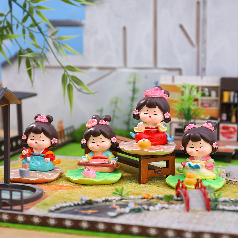 Creative Chinese-Style Tang Dynasty Lady Phone Holder, Tang Xiao Huan Lazy Stand for Watching Dramas, Gift Wholesale