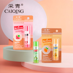 Caiqing C76 Yingzhoubeisou Lipstick Autumn and Winter Fruit Nutrition Lips Colorless Lipstick Wholesale for Men and Women