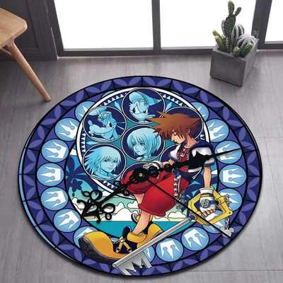 Kingdom Heart Cartoon Pattern Regional Carpet Flannel Printed Mat AliExpress tume Semi-Managed Hair