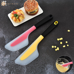 Large Semi-Transparent Silicone Putty Knife Cream Spatula for High Temperature, New Amazon Wide Surface Cream Scraping Tool and Whisk
