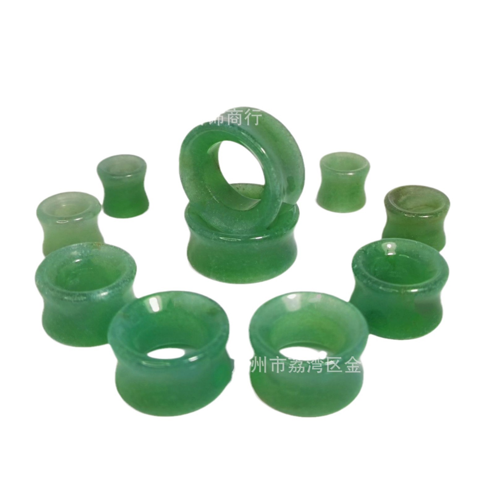 Piercing jade, earrings, accessory, (Cross-border trading)