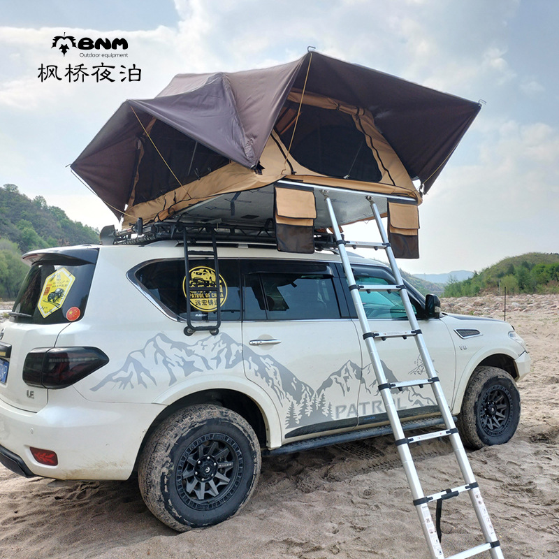 Factory in stock outdoor car roof tent full-automatic self-driving camping car tail hard shell roof tent