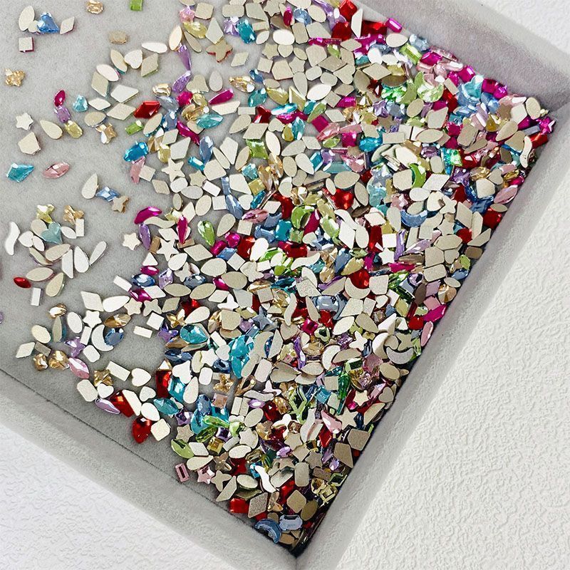 Mixed Color Mini New Small Butterfly Flats Special-Shaped Popular Mixed Color Jewelry Crystal Nail Manicure Material