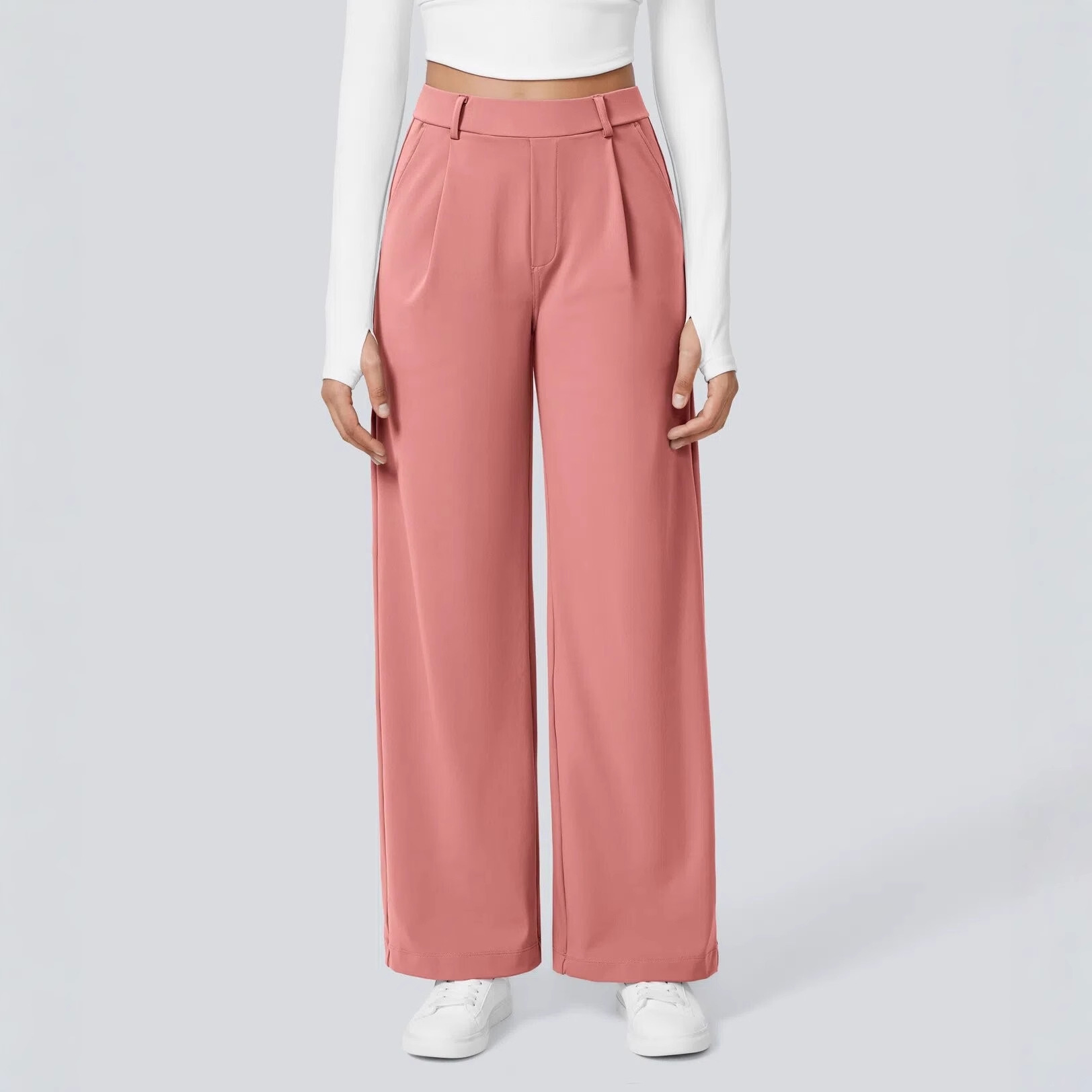 Europa y los Estados Unidos de otoño de 2025, ropa de mujer pequeña, pantalones de traje recto de cintura alta, 1 pieza, orden mínima de entrega de 3 - 5 días. image 5