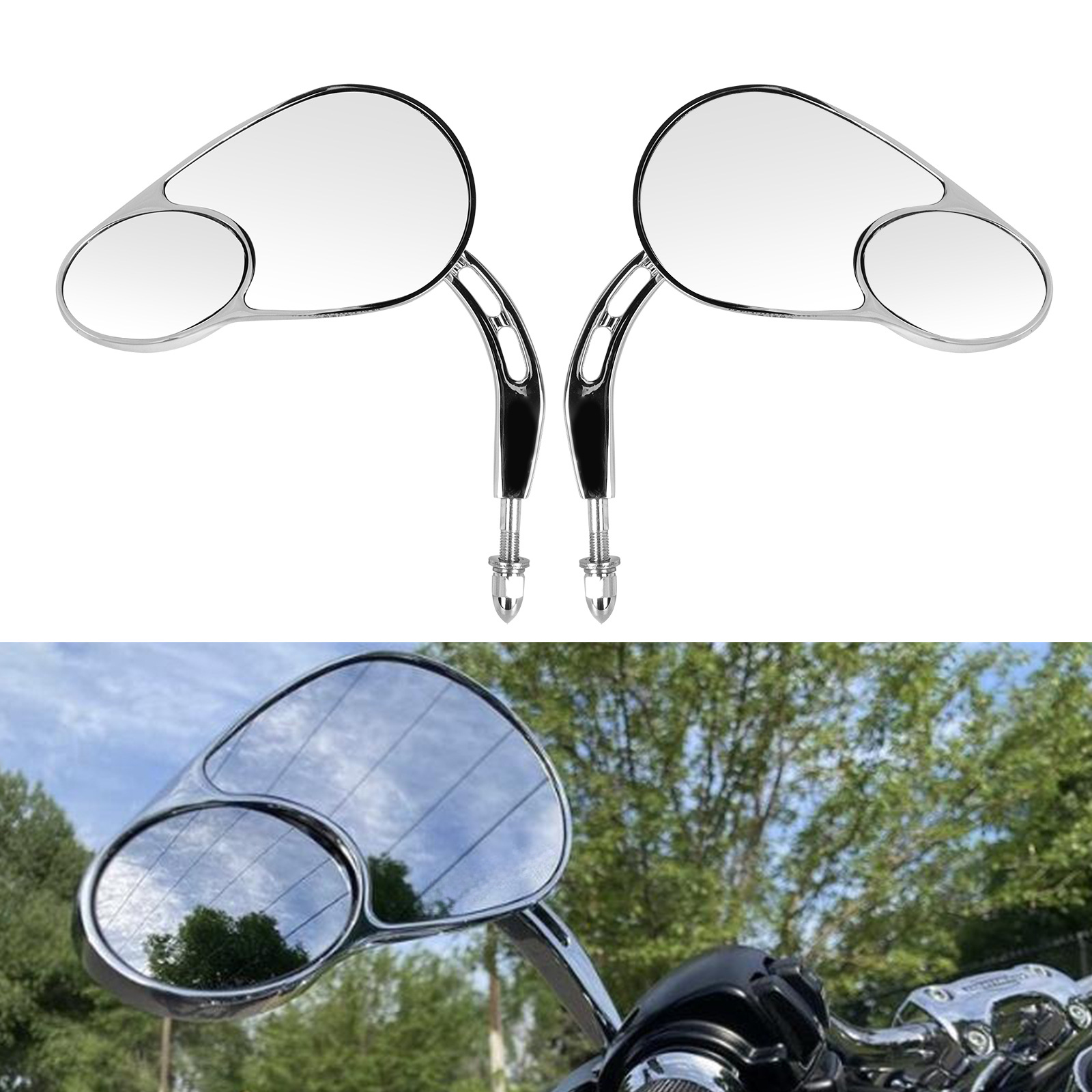 Harley Xl883 Road King Cnc Modified Rearview Mirror 82+