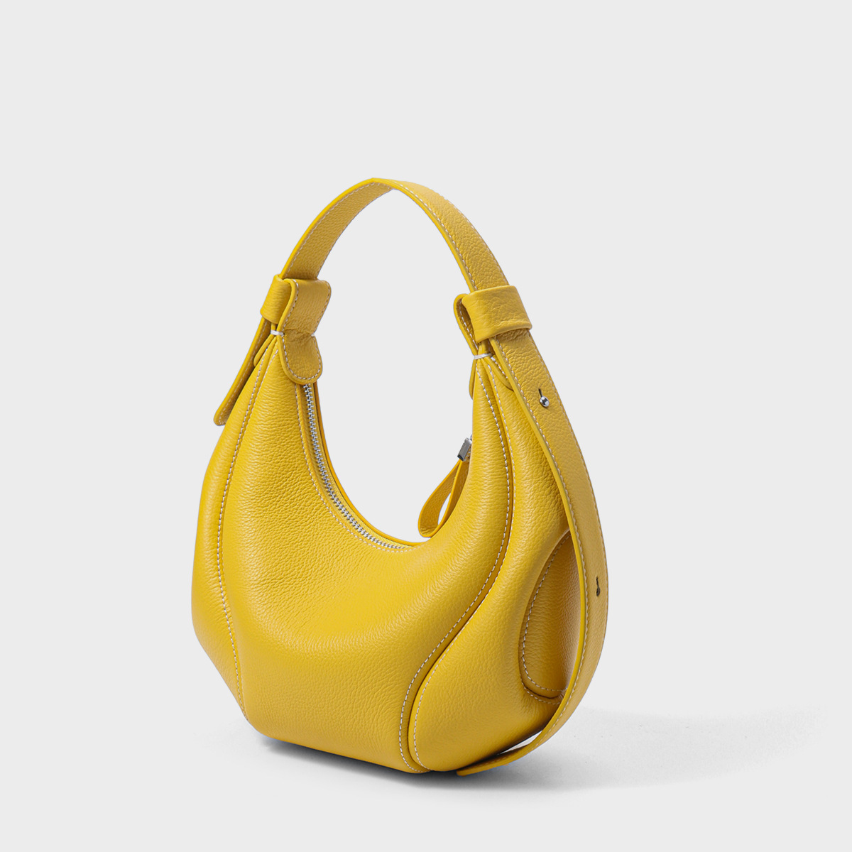 Hobo Women's Bag Fashion Single Shoulder Underarm Bag 2026 Summer Top Grain Cowhide Commuter Crescent Bag Crossbody Genuine Leather Handbag - Thumbnail 6