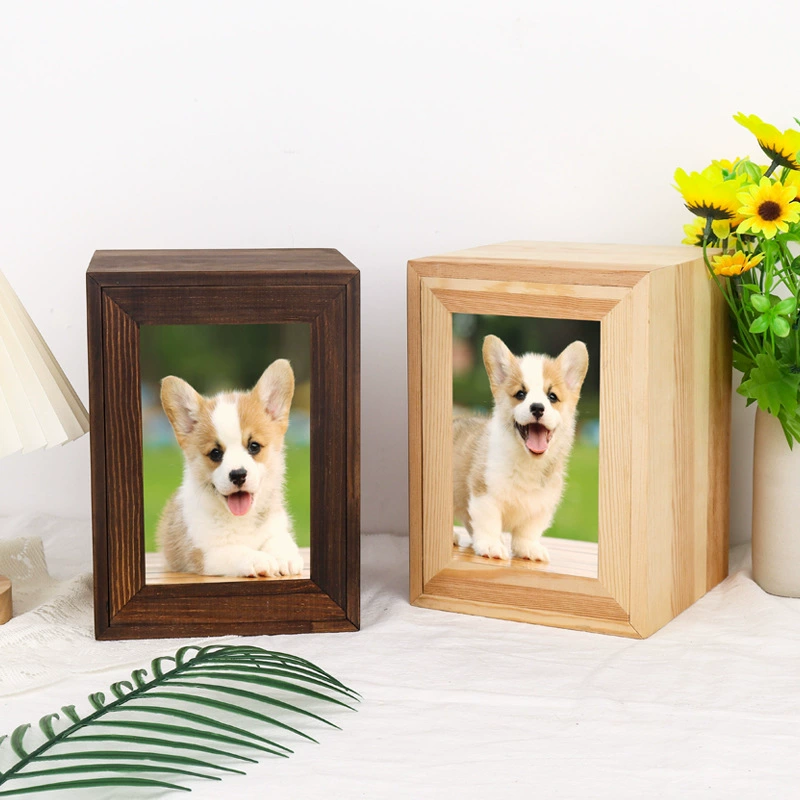 Творческий Pet Curns Мемориальная коллекция Коробка Кошки и собаки Животное Деревянная коробка для фотографий Животные Amazon Cross Border