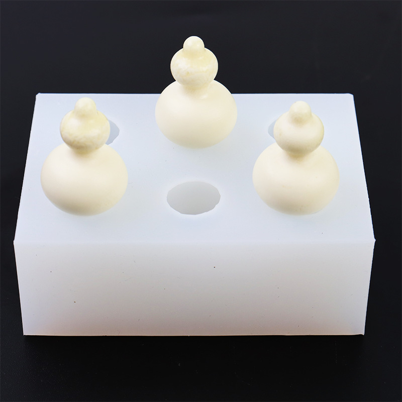 Cross-border new rectangular 3D small gourd goose liver mold liquid silicone tanghulu mold baking tool