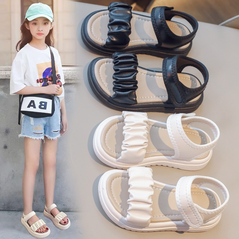 2026 verano nuevos estudiantes zapatos romanos planos versátiles zapatillas zapatillas de playa para niños image 1