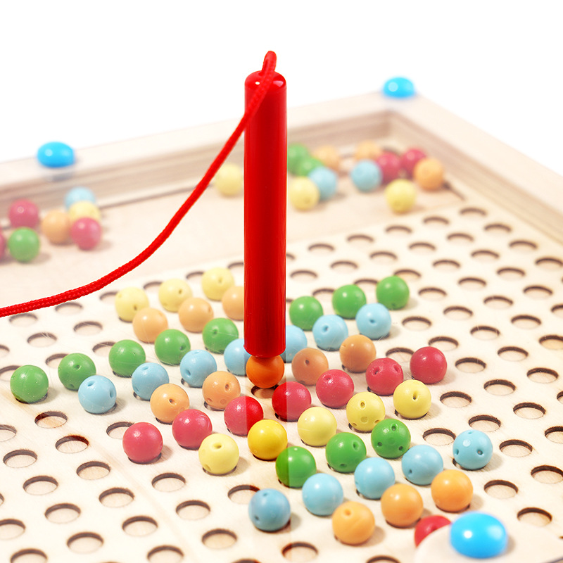 Preescolar Magnetic Color Clasificación Tablero de conteo Pen de madera Laberinto Matemáticas Iluminación Juguetes educativos cognitivos