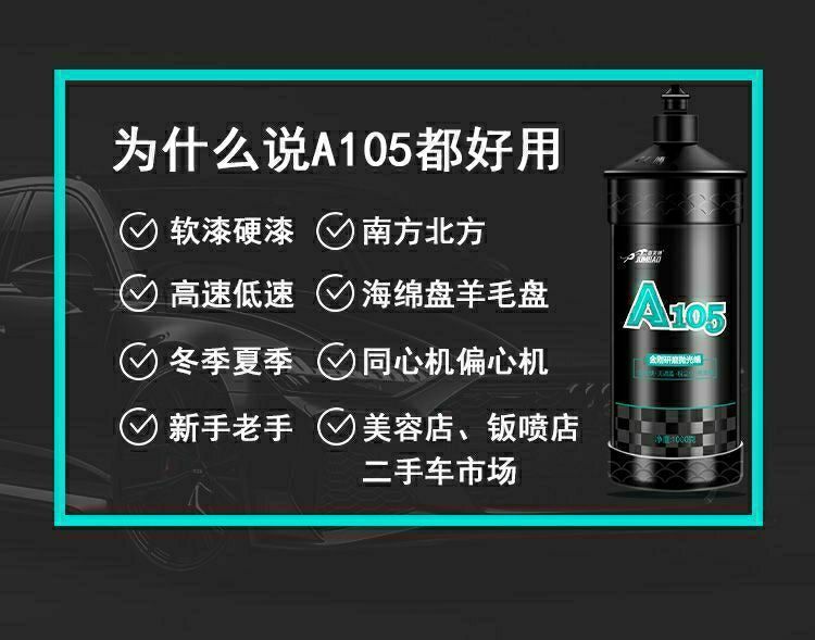 Three-In-One Polishing Wax 85A Water-Based Abrasive for Sheet Metal Paint, Fast Wax, Medium Coarse Wax, Scratch Wax, Mirror Surface Restorer