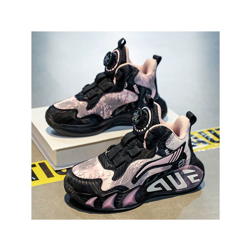 Обувь для девочек, осень 2024, новая детская спортивная обувь для больших детей и девочек, профессиональные противоскользящие весенне-осенние баскетбольные кроссовки