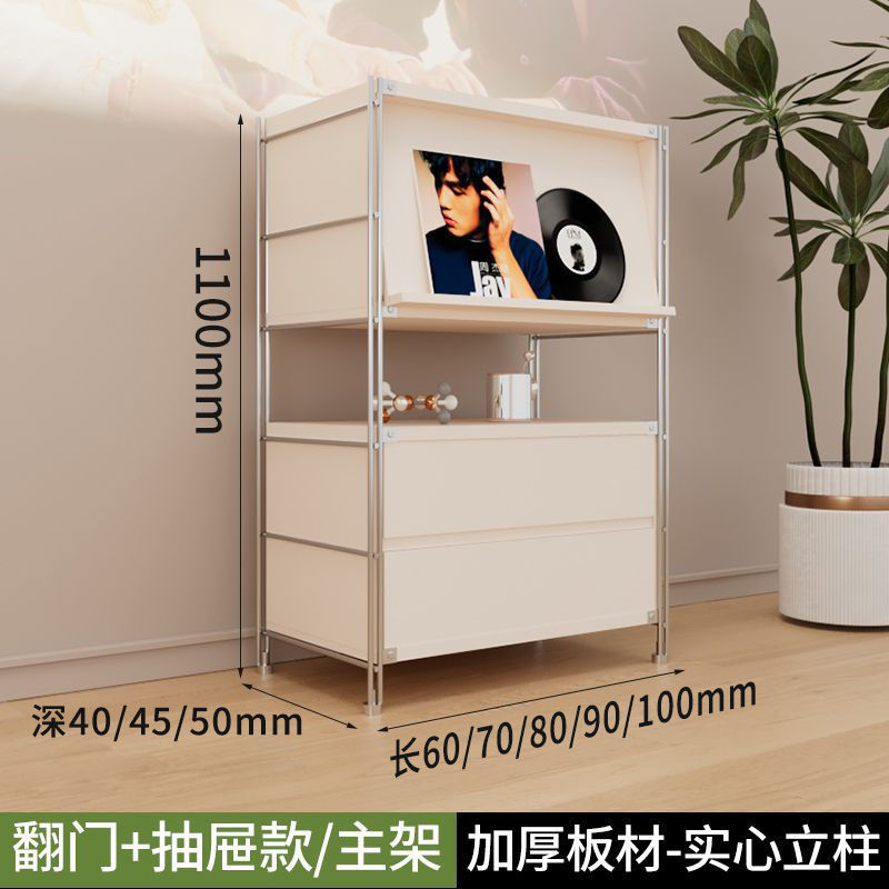 日式书柜置物柜客厅储物收纳柜包豪斯杂志柜ins展示柜陈列柜边柜|undefined