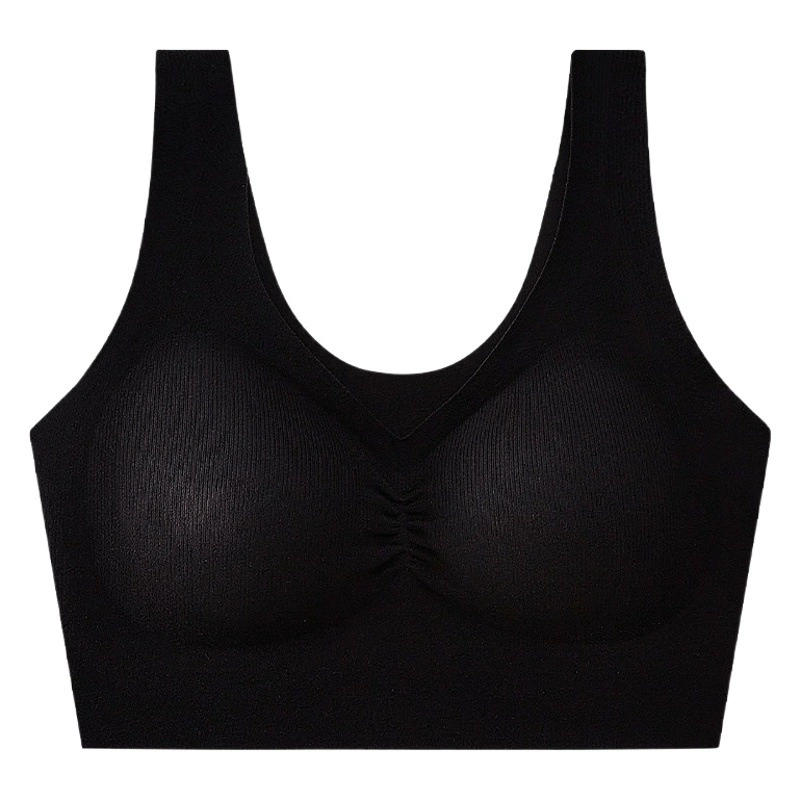 Осенне-зимнее бесшовное двустороннее бархатное без стального кольца, нагрудный приемник, молочное термобелье