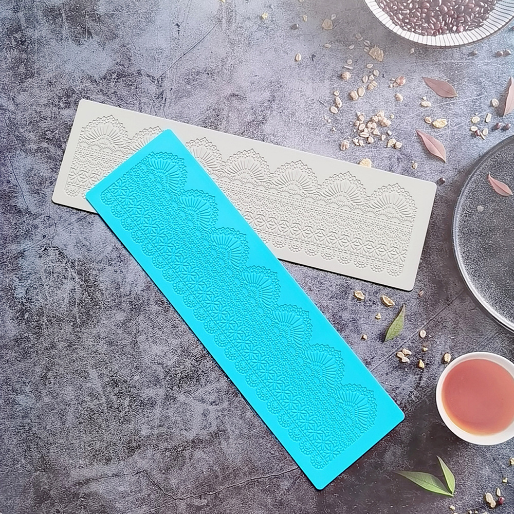 encaje 379 - 252 molde de silicona pastel de encaje molde de relieve herramientas de decoración de pastel de chocolate esterilla de relieve