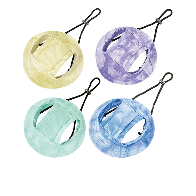 Шляпа для домашних животных, солнцезащитный козырек, шляпа для собак с открытыми ушами, регулируемая шляпа рыбака, товары для кошек, розового цвета