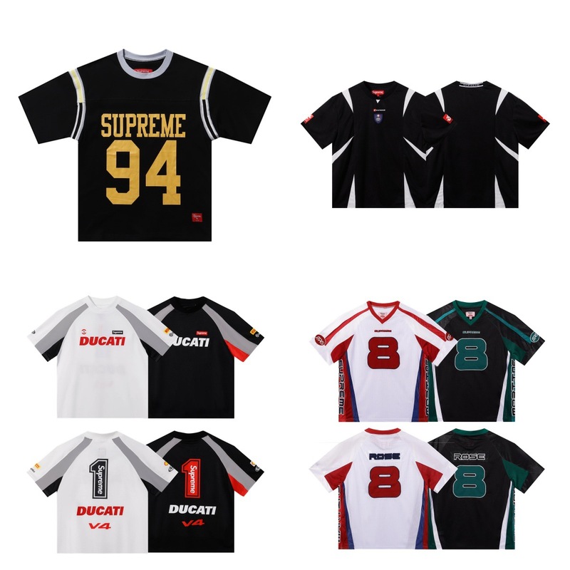 Ducati冲锋衣Soccer Jersey杜卡迪联名印花足球服宽松运动短袖T恤|undefined