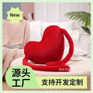 爱心抱枕床头靠垫网红沙发心形小女生睡觉床上可爱大靠背枕头靠枕