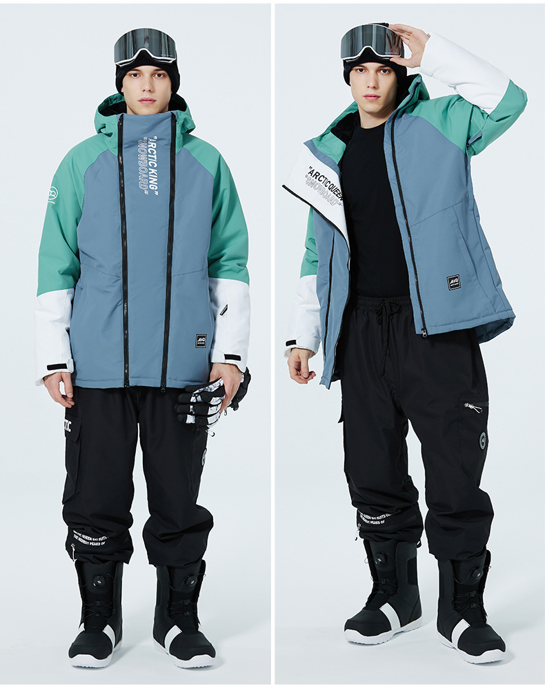 Traje de ropa para niños para hombres y mujeres, ropa y pantalones de snowboard y esquí de doble tabla para exteriores de invierno, a prueba de viento, repelente al agua y cálido._voghion.com