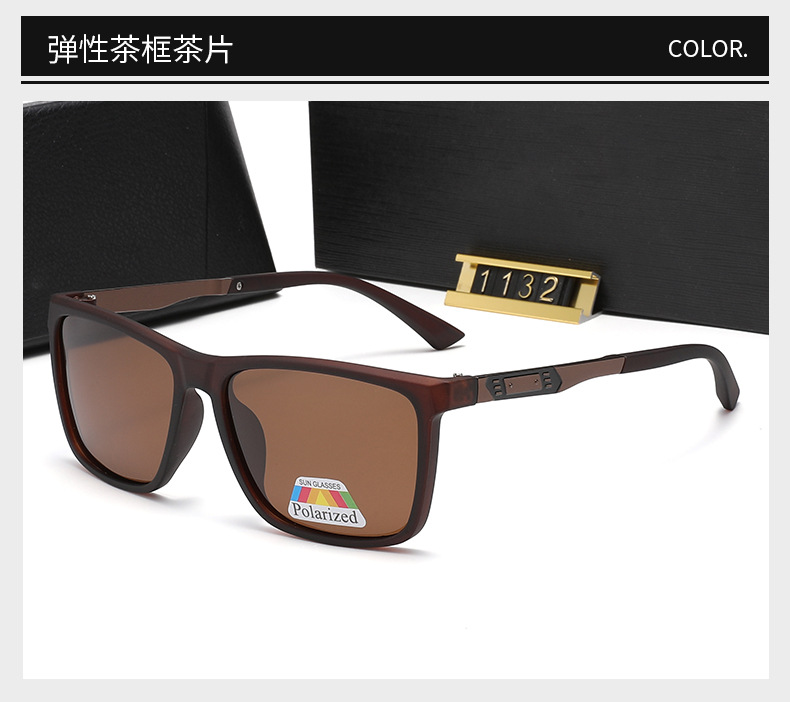 Men's Polarized Sunglasses for Driving and Fishing, UV Protection, Anti-Glare Outdoor Eyewear with High-Definition Lens