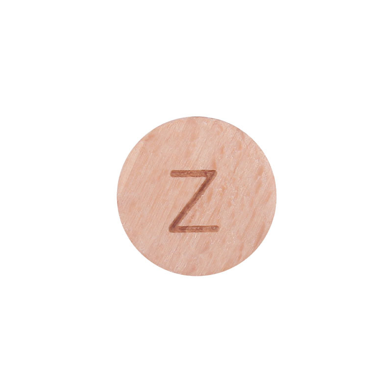 15mm redondo 26 letras inglesas haya joyería tesoro nombre palabra DIY chupete cadena mordedor pulsera DIY Accesorios