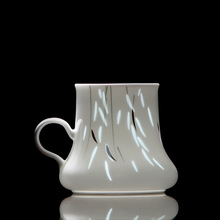 上古陶瓷柳絮咖啡杯碟套装家用陶瓷马克杯精致办公室下午茶伴手礼