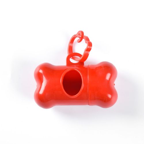 Bone-shaped PP material pet plastic bag waste shell logo dog waste bag outdoor walking portable storage box