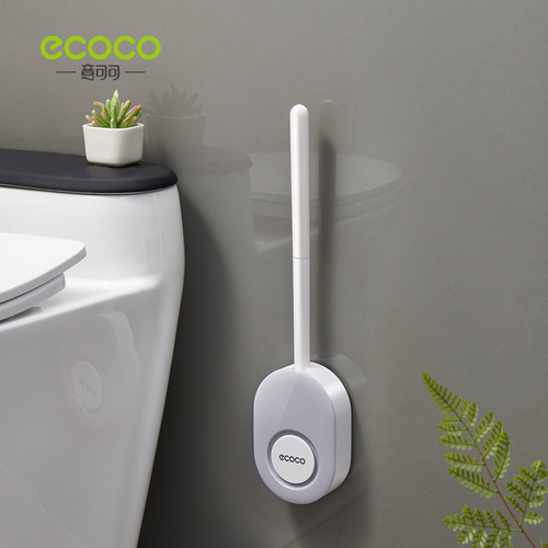 Toilet Brush Home No Dead Angle Wall-mounted Squatting Artifact Set New Bathroom Silicone Internet Celebrity Toilet Brush