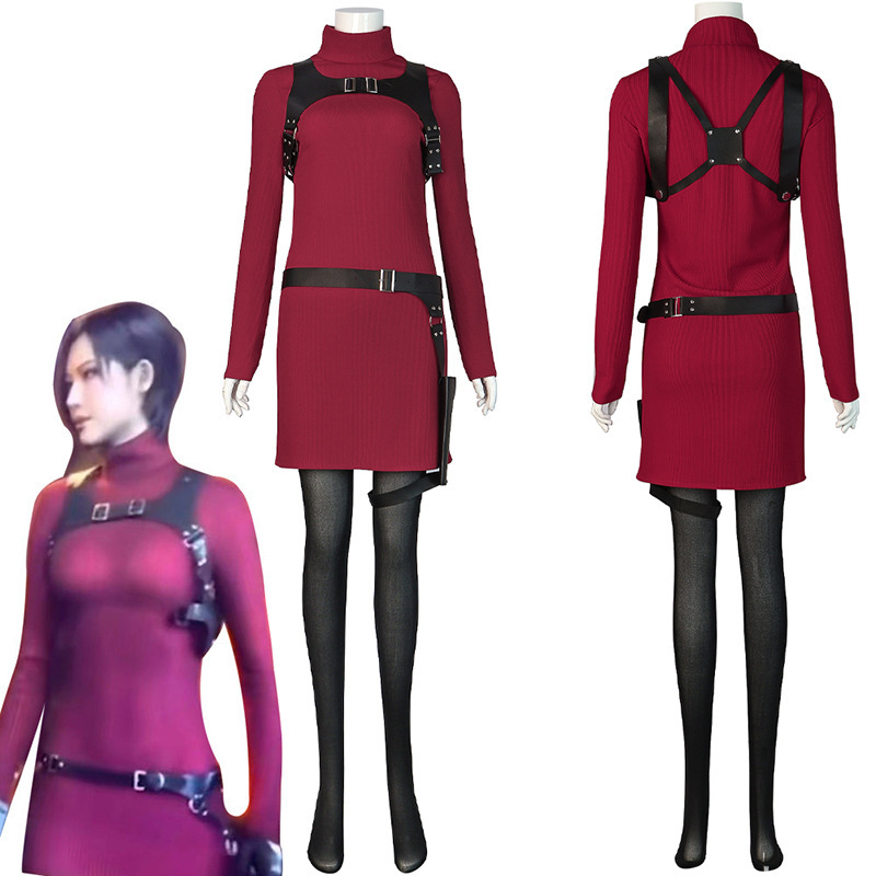 亚马逊新款跨境货源生化危机4艾达王cos服万圣节艾达王cosplay服