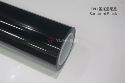 Auto Color Change Film: wrap, glossy color change, full car - tpu-santorini-black-15215m