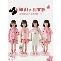 Wiribu Girhs Meng Pet Garden серия 2025 Летняя футболка детская рубашка с отворотом ретро джинсовые брюки