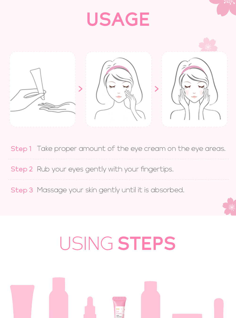 FENYI Cherry Blossom Essence Eye Cream 15g Moisturizes the eye area, hydrates and moisturizes the eyes, and cares for beautiful skin undefined