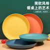 Japanese tableware, fruit Scandinavian dinner plate, plastic set, Nordic style, 20cm