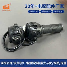 定制电动车组合把座开关电摩转把总成一体开关小龟王碟刹大灯总成