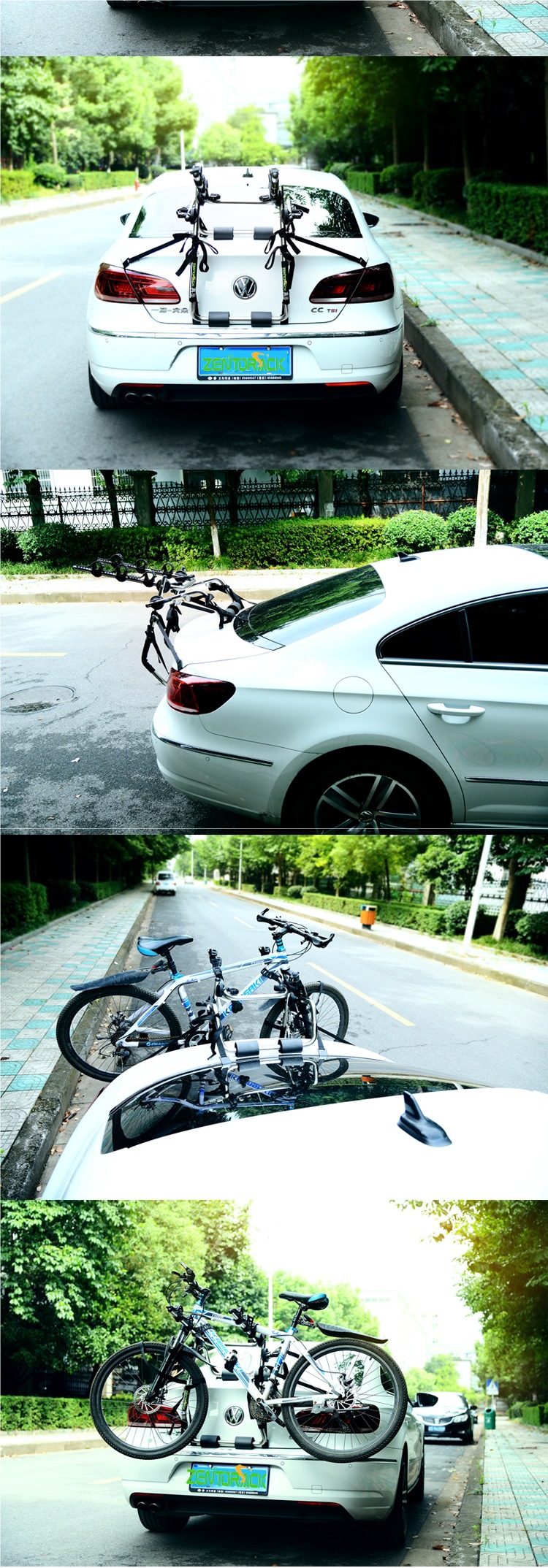 Universal Sixth-Generation Bicycle Rack, Rear Rack, Car Suspension Rack, Vehicle-Mounted Non-Blocking Bicycle Rack, Rear Rack Placement