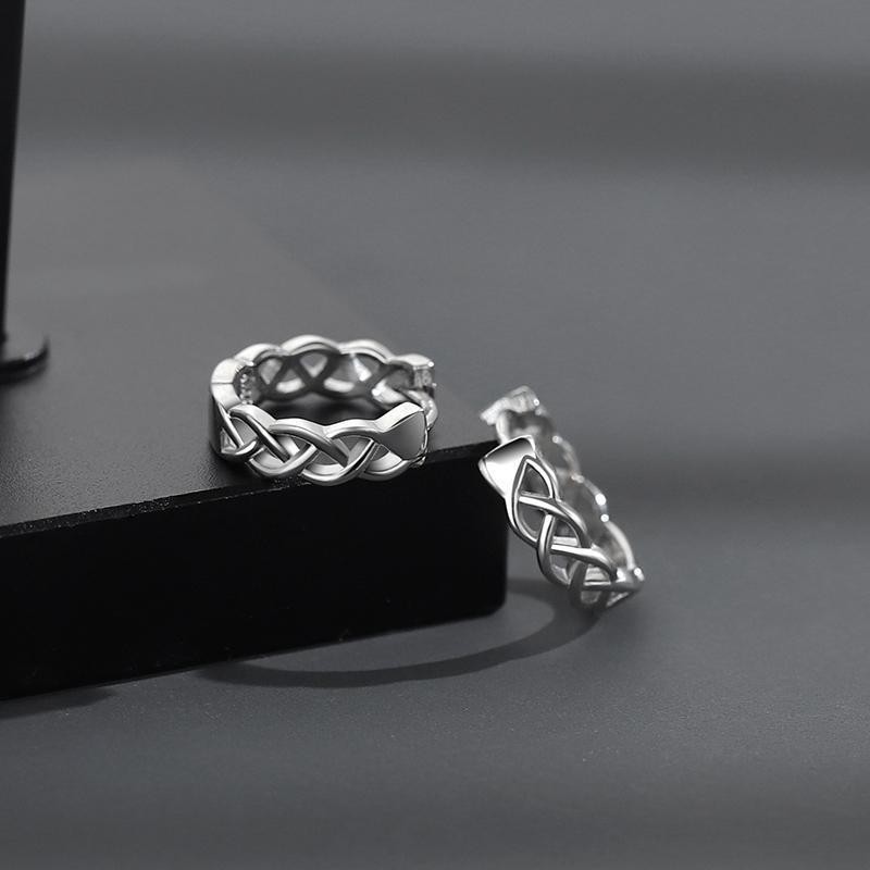 X031-A silver weaving ear buckle [one pair of pair]