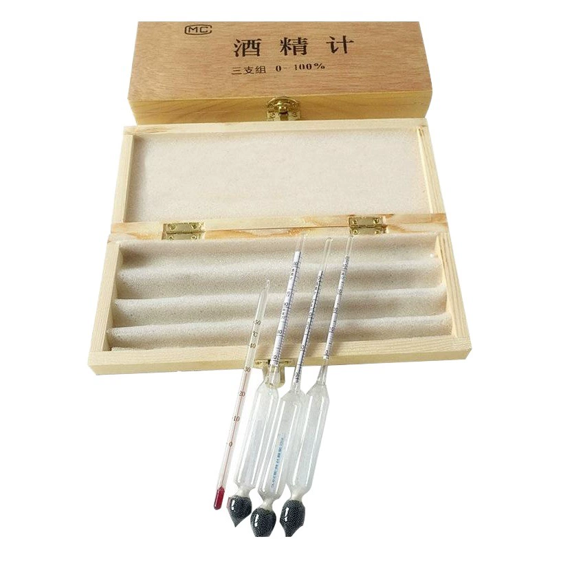 Метр три комплекта деревянной коробки набор счетчик спирта измеритель спирта Тестер измеритель спирта