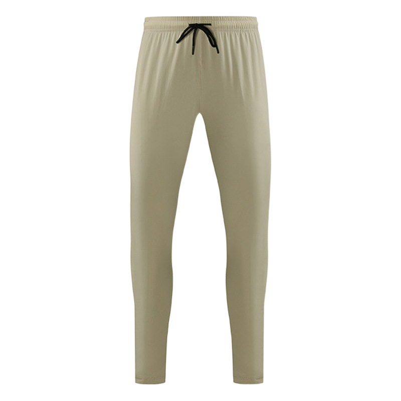 Pantalones deportivos casuales tejidos de los hombres delgados sueltos rectos de secado rápido de hielo sentido de la Seda