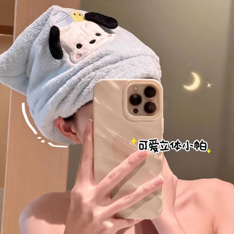 优佳雅ins可爱帕恰狗浴裙吸水速干浴巾女可穿可裹夏天游泳浴袍家|undefined