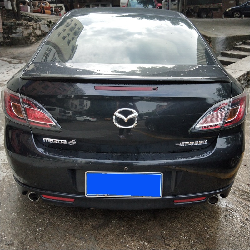 Suitable for 2009-2015 Mazda 6 Ruizhi Rear Wing Modification Horizontal Pressure Tail Fixed Wing Without Drilling with Paint