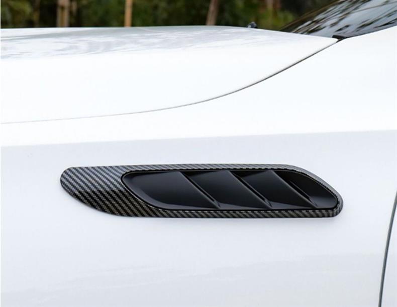 Mercedes-Benz C-Class C200L C260L modified with C63S-style side vent trim, rear emblem, lettering, side fender decals, and car logo