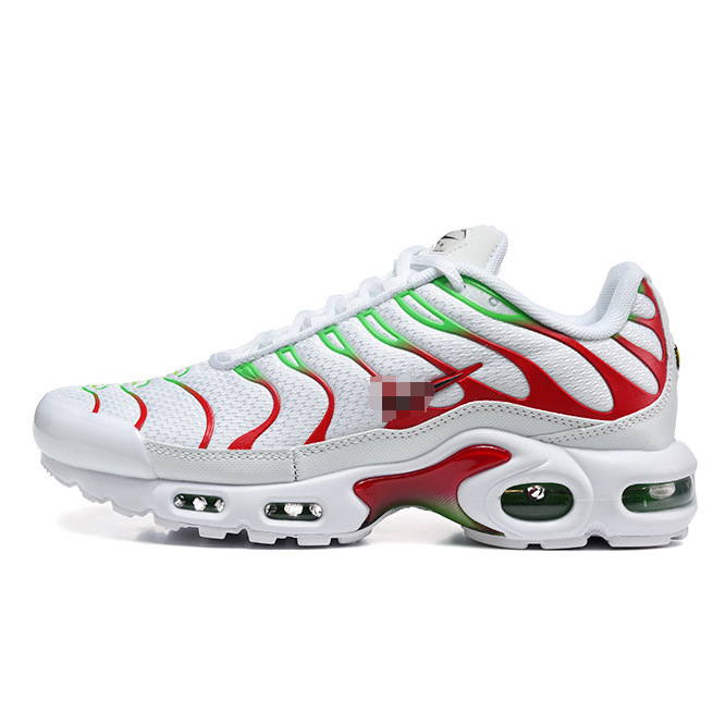 Cross-Border Tn Air-Cushion Shoes Air Max Plus Lightweight Breathable Casual Sports Mesh Non-Slip Wear-Resistant Running Shoes