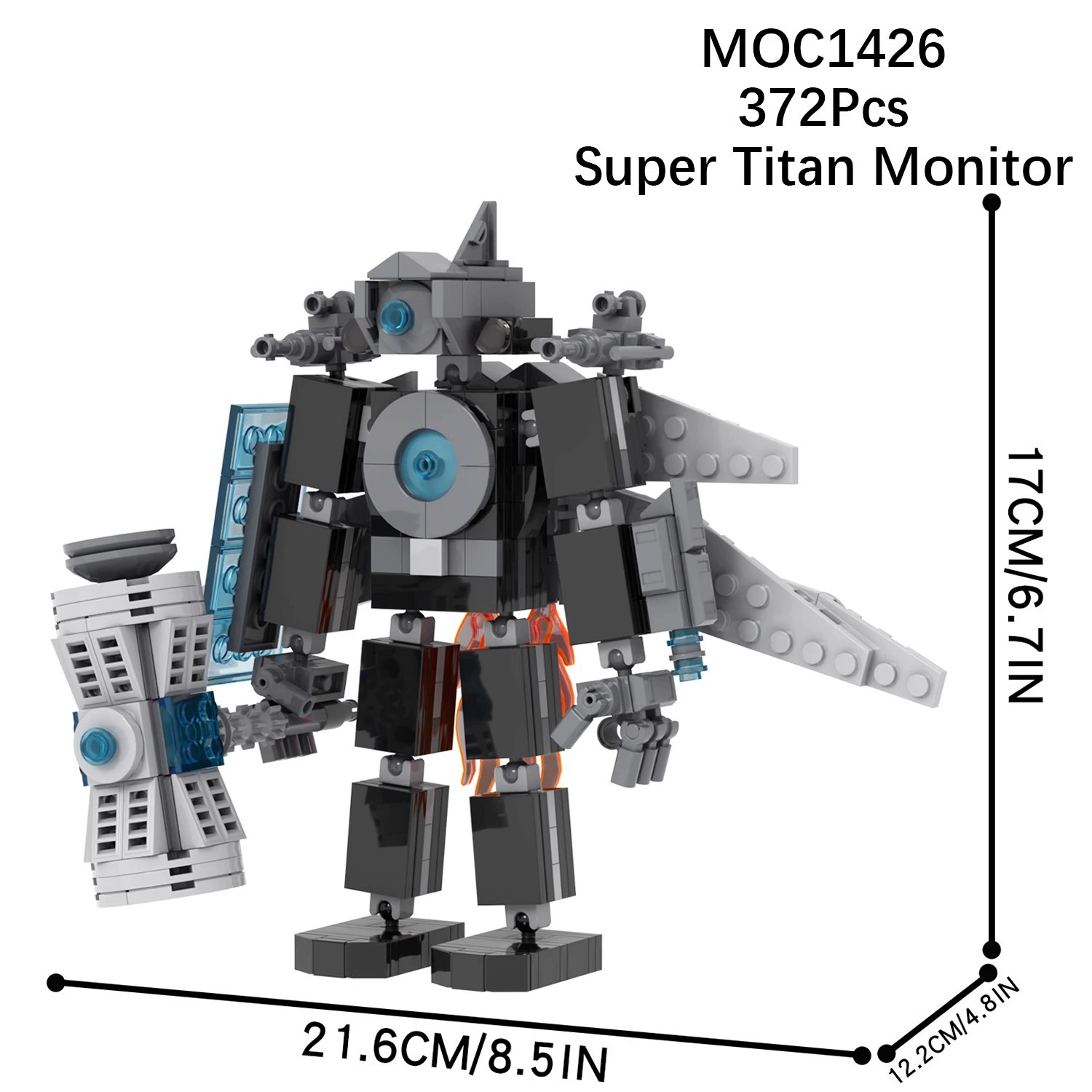 MOC игра SKIBIDI Туалет Туалет мониторинг человек НЛО совместимо с LEGO собранные блоки игрушки