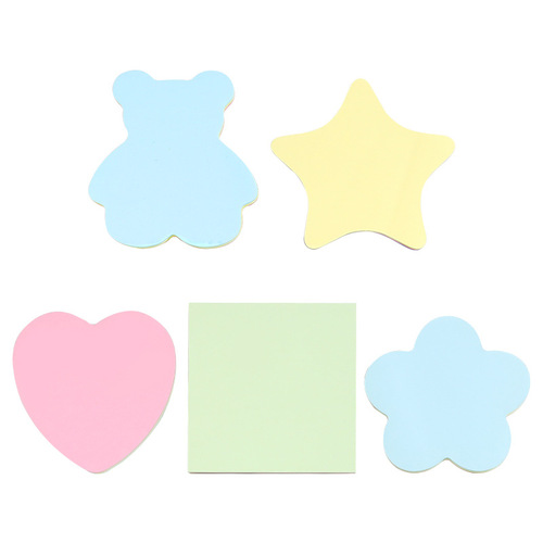 Post-it Notes Self-adhesive Notes with Words Handwritten Notes Creative Heart-warming Blessings Love-shaped Notes
